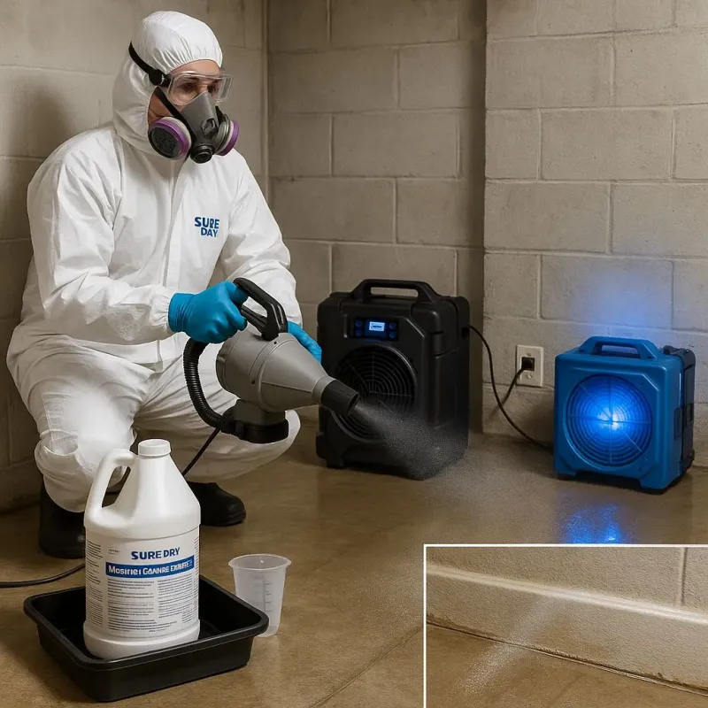 Sanitization and Odor Removal process in Belleville, WI